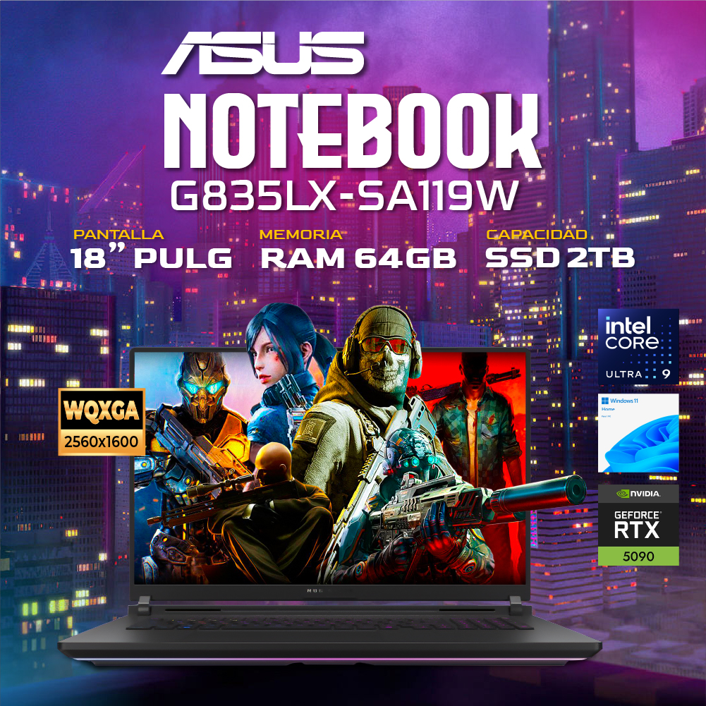 Notebook Asus G835Lx-Sa119W 18